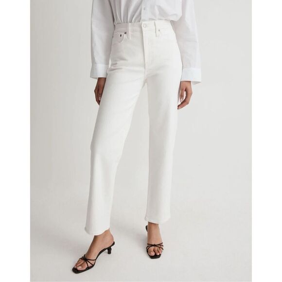 Madewell The Perfect Vintage Straight Jean Tile White Size 26P - Picture 1 of 10